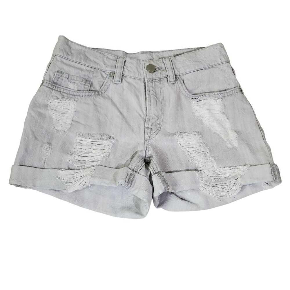 All Saints Women's denim‎ shorts W/25 Distressed gray color